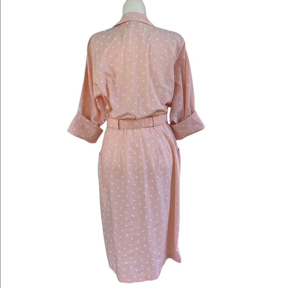 Vintage Virgo II Peach Belted Dress - Picture 4 of 10